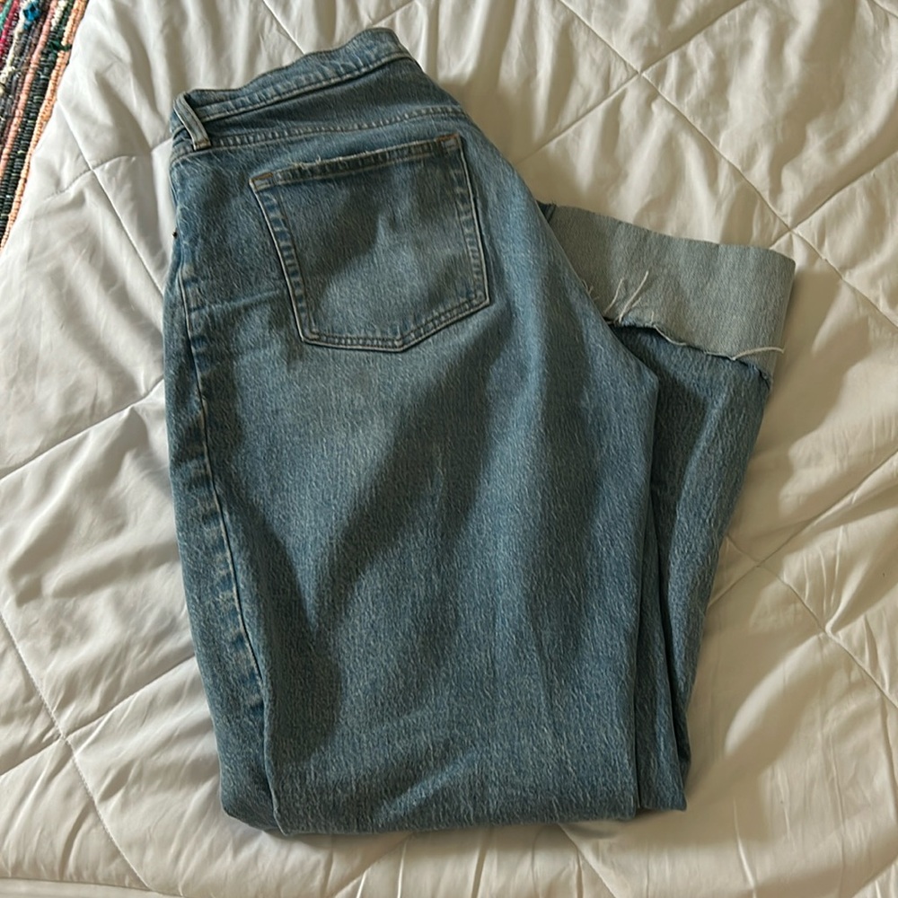 abercrombie and fitch mid rise baggy jeans